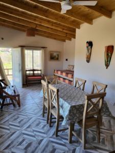 Χώρος καθιστικού στο Cabañas Sol Marina