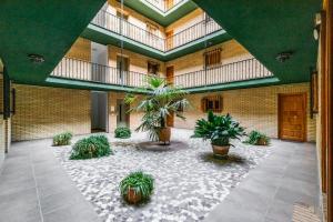 A garden outside Precioso apartamento con parking en Granada