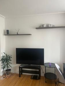 TV i/ili multimedijalni sistem u objektu Private spacious room in shared apartment, Amager