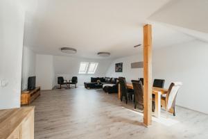 Posezení v ubytování Apartmán Na Palouku Povrly