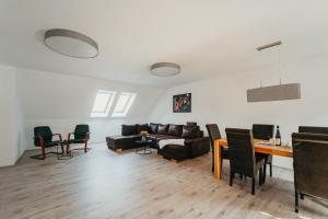 Posezení v ubytování Apartmán Na Palouku Povrly
