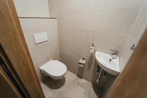 Koupelna v ubytování Apartmán Na Palouku Povrly