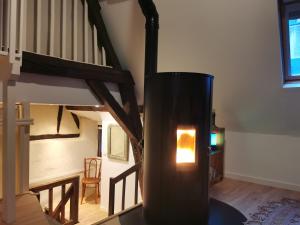 Posteľ alebo postele v izbe v ubytovaní Loft atypique au calme avec cour privative