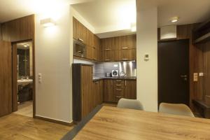Kuchyň nebo kuchyňský kout v ubytování Apparthotel SILBERSEE