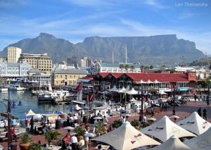 a harbor with a marina with boats in the water at 16 on Sloane in Cape Town