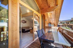 Balkón alebo terasa v ubytovaní Ferienwohnung Edelweiss