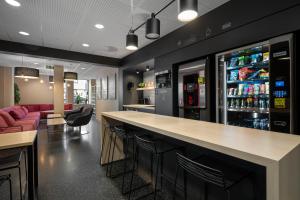 Lounge oder Bar in der Unterkunft Citybox Bergen City