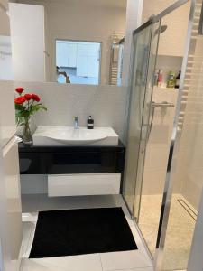 Kúpeľňa v ubytovaní Apartament Winnica