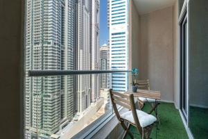 Balkón nebo terasa v ubytování Charming Apartment in Central Dubai Marina