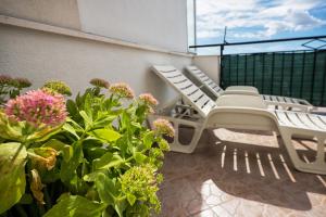 Balkón alebo terasa v ubytovaní Apartment La Le with big terrace