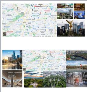 メキシコシティにあるDepartamento ubicado en el centro histórico CDMXの地図写真一枚