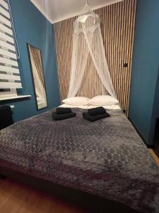 Posteľ alebo postele v izbe v ubytovaní Apartamenty Konopnicka
