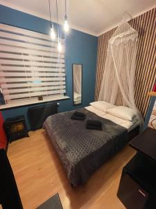 Posteľ alebo postele v izbe v ubytovaní Apartamenty Konopnicka