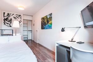 Postel nebo postele na pokoji v ubytování Apartment Zagreb Deluxe
