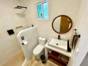Koupelna v ubytování Casa Umay