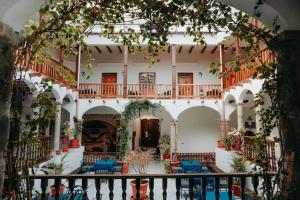 Balkón nebo terasa v ubytování Hotel Casa Alquimia