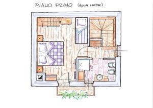 Plán poschodí v ubytovaní Casera Moda Luxury Chalet
