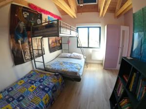 Postel nebo postele na pokoji v ubytování Maison neuve proche de Barcelonnette