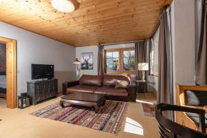 Televízia a/alebo spoločenská miestnosť v ubytovaní Appartements Planai by Schladmingurlaub