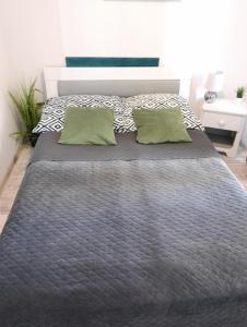 Un pat sau paturi într-o cameră la Apartament Leśny