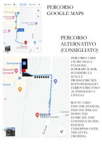Capture d’écran d’une carte de l’eperococo Google Maps dans l'établissement Kinghouse, à Domodossola