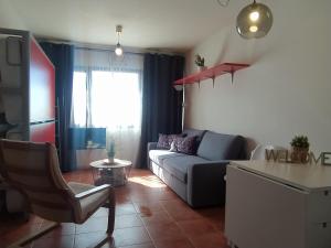 a living room with a couch and a table at Apartament - Monte Oiz - 2/4 pax + parking in Sierra Nevada