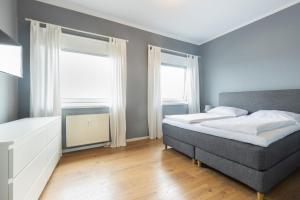 Postel nebo postele na pokoji v ubytování Boardinghouse St.Pauli