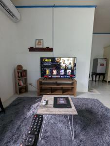 TV a/nebo společenská místnost v ubytování Crazy Bears Guesthouse