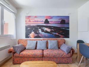 Appartement Hendaye, 3 pièces, 6 personnes - FR-1-2-355にあるシーティングエリア