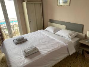 Кровать или кровати в номере Sunset view Rooms