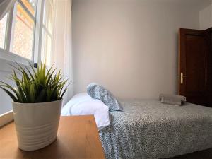 Posteľ alebo postele v izbe v ubytovaní Apartamento Felipe Neri 10