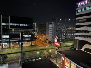 Nespecifikovaný výhled na destinaci Manila nebo výhled na město při pohledu z hotelu