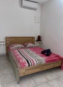 Postel nebo postele na pokoji v ubytování Villa de L'anse - bas de villa