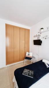 Posteľ alebo postele v izbe v ubytovaní Costa Brava-St Antoni de Calonge apartament per parelles i famílies petites