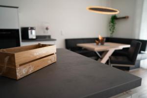 Posezení v ubytování Ferienwohnung Auszeit