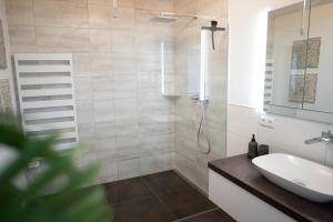 Koupelna v ubytování Ferienwohnung Auszeit