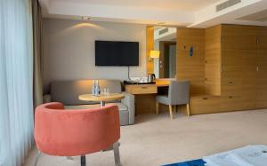 TV a/nebo společenská místnost v ubytování Hotel SKAL Medi SPA & Resort