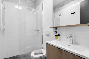 Koupelna v ubytování Hotel Vera
