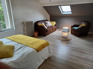 Posteľ alebo postele v izbe v ubytovaní La maison d'adèle