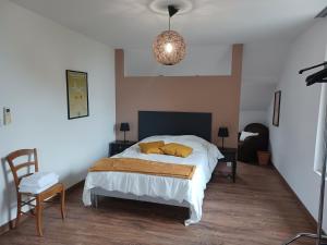 Posteľ alebo postele v izbe v ubytovaní La maison d'adèle