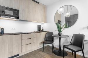 Kuchyň nebo kuchyňský kout v ubytování Hotel Vera