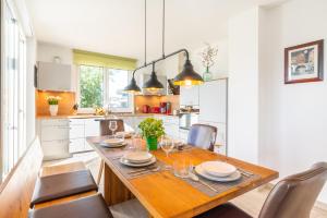 Η κουζίνα ή μικρή κουζίνα στο Apartment "Utkiek" - Haffresidenz
