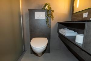 Koupelna v ubytování Hotel Halond