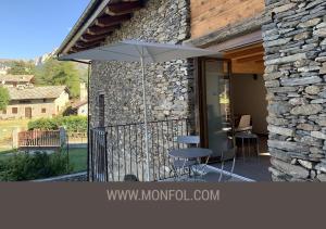 Balkón nebo terasa v ubytování Chalet Del Sole
