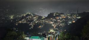 A general mountain view or a mountain view taken from the homestay