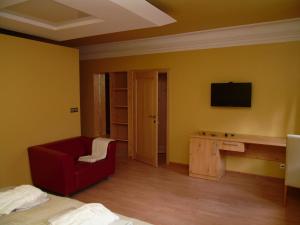 Televízia a/alebo spoločenská miestnosť v ubytovaní Apartments and Suites Kremnica