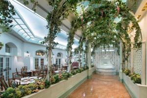 una habitación llena de muchas plantas en Hong Kong Disneyland Hotel, en Hong Kong