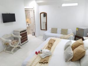 Postel nebo postele na pokoji v ubytování Casa Ego