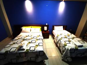 Postel nebo postele na pokoji v ubytování Hostal "Vista del Valle"