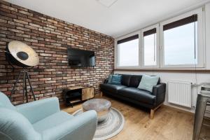 Posedenie v ubytovaní Stylish Kwiska Apartment Wrocław by Noclegi Renters